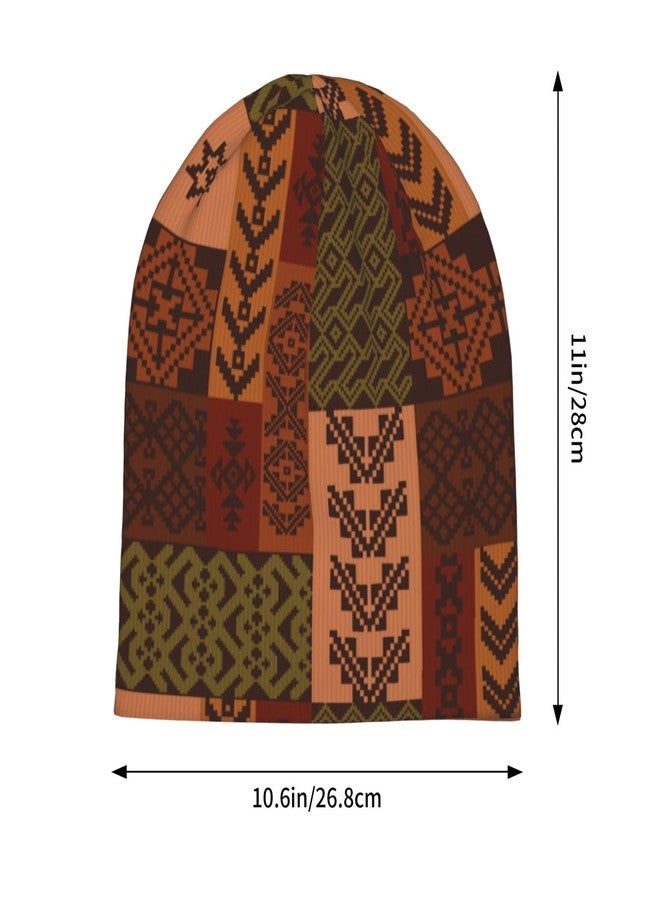 KKRMTUG African Beanie Hat for Women Men Fashion African Ethnic Tribal Style Print Knitted Hat Soft Stretchy Ski Beanie Cap Chemo Hat Unisex Skull Caps - Image 4
